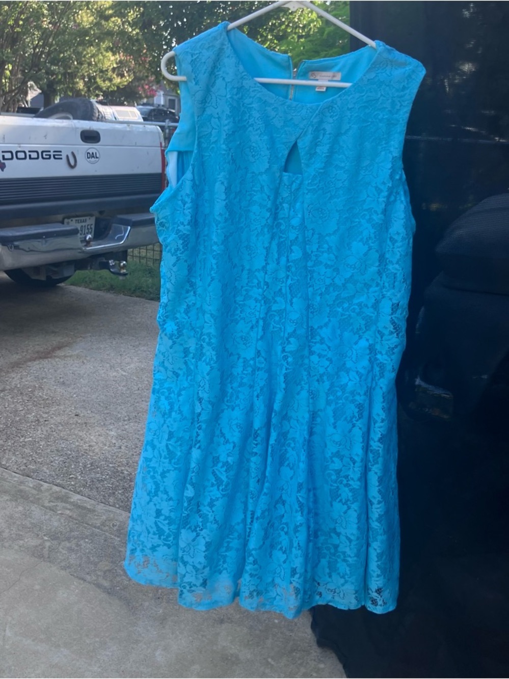 Beautiful turquoise lace dress